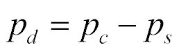 Wzór: pd = pc − ps